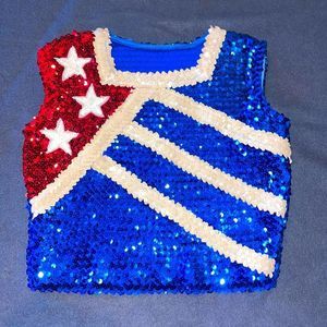 VINTAGE AMERICANA SEQUINS TOP